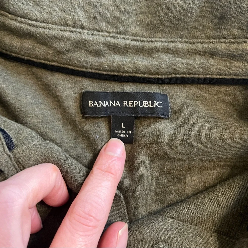 Banana Republic Olive Green Polo Shirt